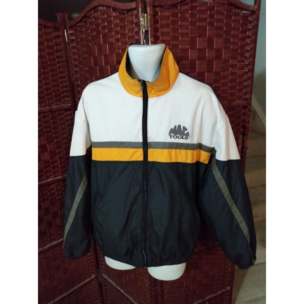 Vintage Men's Mac Tools Motor Sports Jacket Windbreaker Large 90s Canada